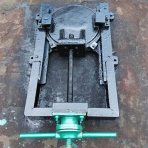 机闸一体式铸铁圆形闸门 机闸一体式铸铁圆形闸门