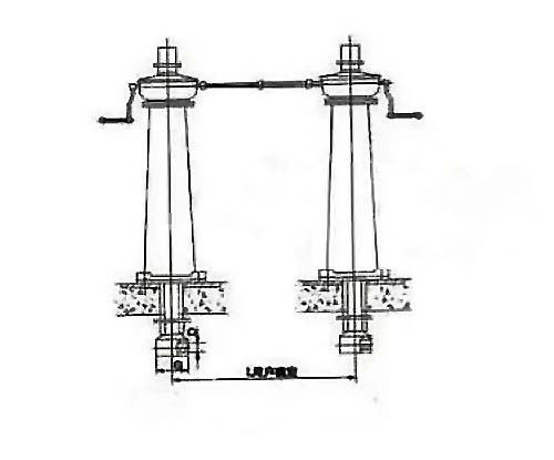 qsls双吊点手摇螺杆启闭机图解 qsls双吊点手摇螺杆启闭机图解